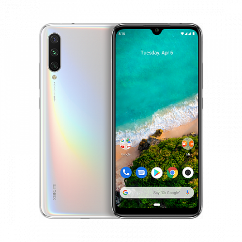 Смартфон Xiaomi Mi A3 64GB/4GB White (Белый) — фото